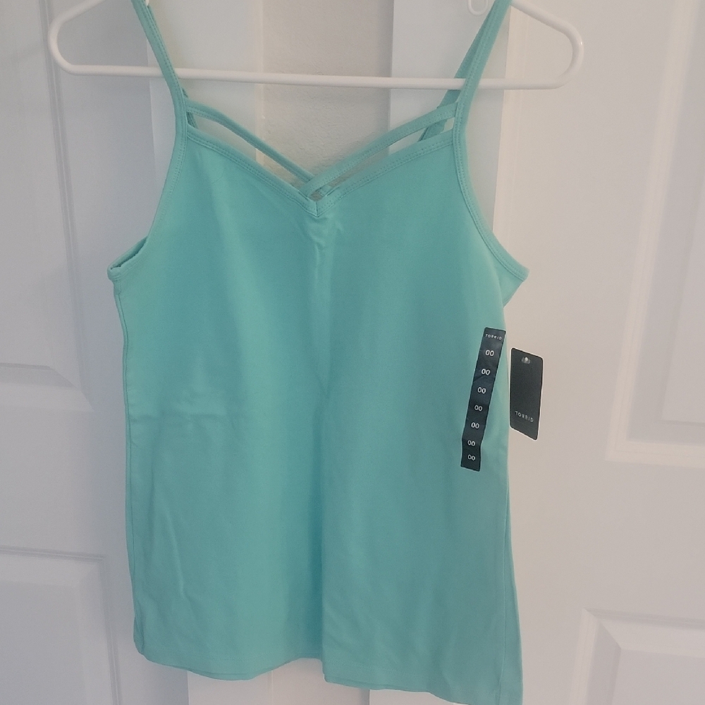 Torrid Aqua Camisole Top